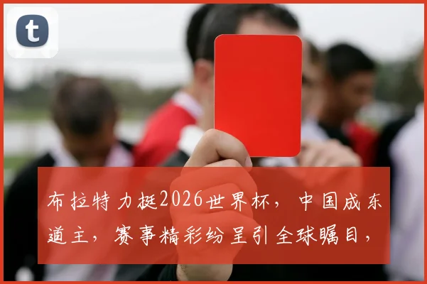 布拉特力挺2026世界杯，中国成东道主，赛事精彩纷呈引全球瞩目，不容错过